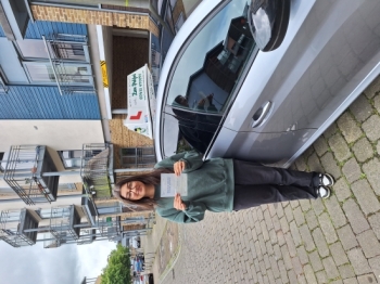 Congratulations to Zuhal who Passed her Automatic Driving Test this morning at Colchester in #Bumble with a great drive 👌<br />
It´s been an absolute pleasure to teach this young lady and will miss our lessons but I´m so pleased for her, keeping those nerves nicely under control and achieving this personal goal even if mum n dad didn´t no today was Test day 😂<br />
Stay safe and keep